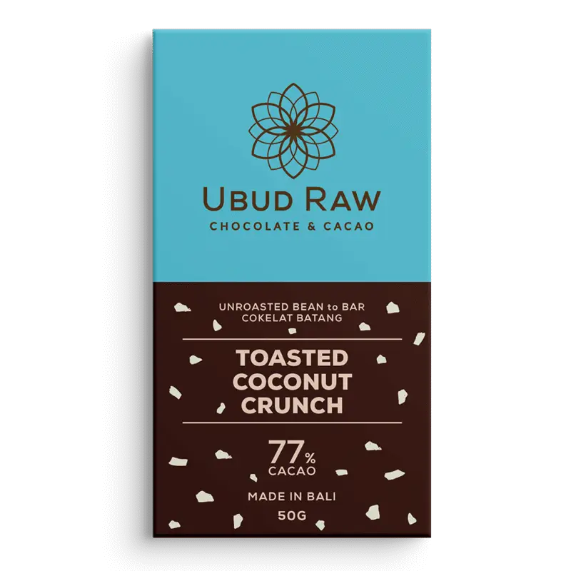 Bean to Bar Chocolate Toasted Coconut Crunch 77%