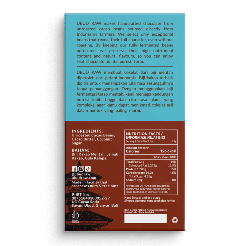 Bean to Bar Chocolate Single Origin KSS Jembrana 77% - Image 2